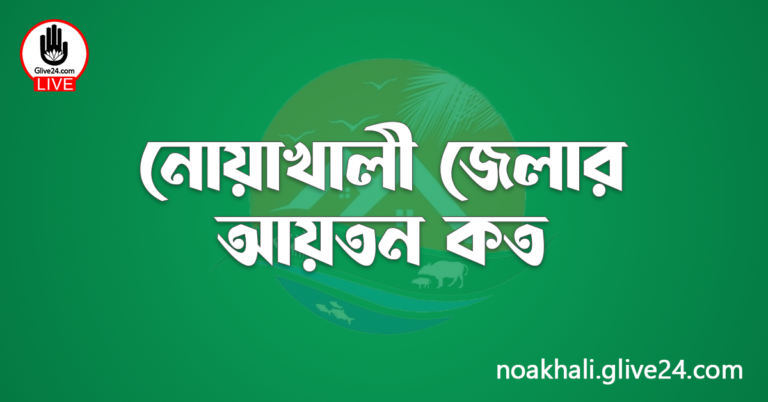 নোয়াখালী জেলার আয়তন কত